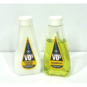 Vintage Alberto V05 Travel Size Shampoo & Conditioner Rare Original Logo